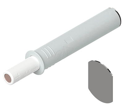 TIP-ON для дверей с магнитом, белый, арт. 956.1002, с ответной планкой на клею