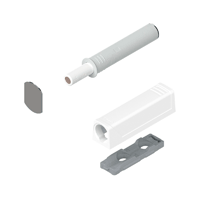 TIP-ON стандартный с магнитом для дверей, белый шелк с прямым держателем и ответной планкой на клею