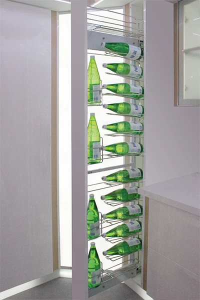 Высокая колонна карго для бутылок (15 больших бутылок). Inoxa Mechanism 843R