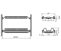 Сушка ECO GRAY, установочные размеры