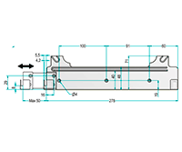 Сушка SMART GRAY, установочные размеры для крепления рамки